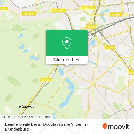 Карта Beauté Idéale Berlin, Douglasstraße 9