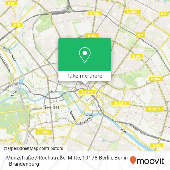 Карта Münzstraße / Rochstraße, Mitte, 10178 Berlin