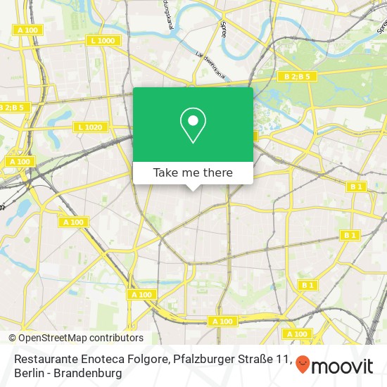 Карта Restaurante Enoteca Folgore, Pfalzburger Straße 11