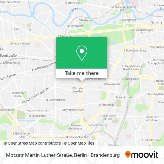 Карта Motzstr Martin-Luther-Straße
