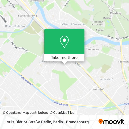 Карта Louis-Blériot-Straße Berlin