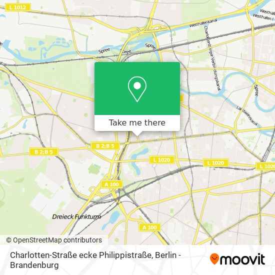 Карта Charlotten-Straße ecke Philippistraße