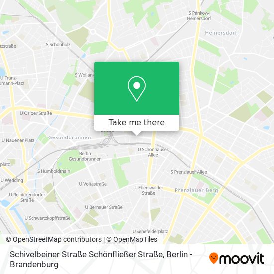 Schivelbeiner Straße Schönfließer Straße map