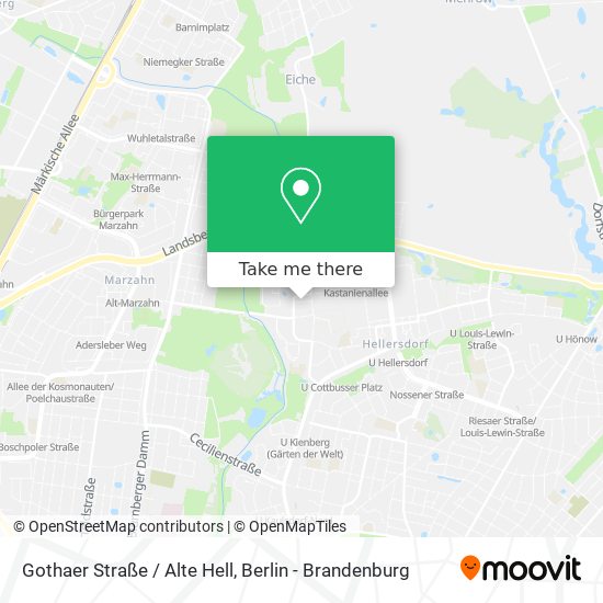 Карта Gothaer Straße / Alte Hell