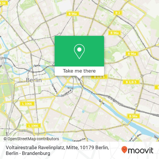 Voltairestraße Ravelinplatz, Mitte, 10179 Berlin map