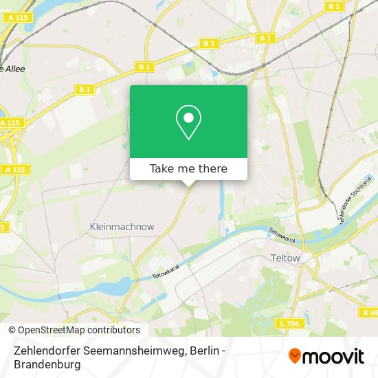 Zehlendorfer Seemannsheimweg map
