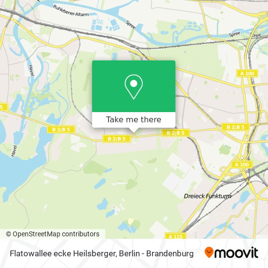 Flatowallee ecke Heilsberger map