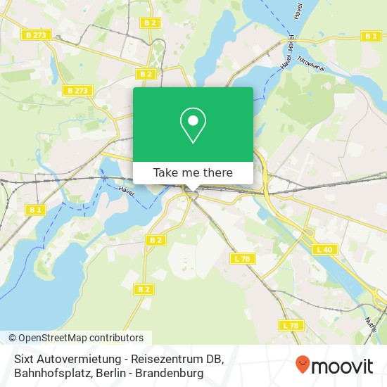 Sixt Autovermietung - Reisezentrum DB, Bahnhofsplatz map