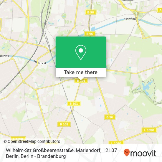 Wilhelm-Str Großbeerenstraße, Mariendorf, 12107 Berlin map