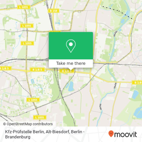 Kfz-Prüfstelle Berlin, Alt-Biesdorf map