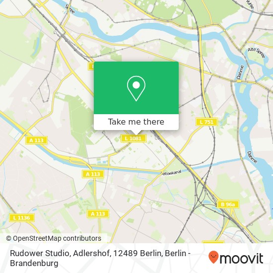 Rudower Studio, Adlershof, 12489 Berlin map