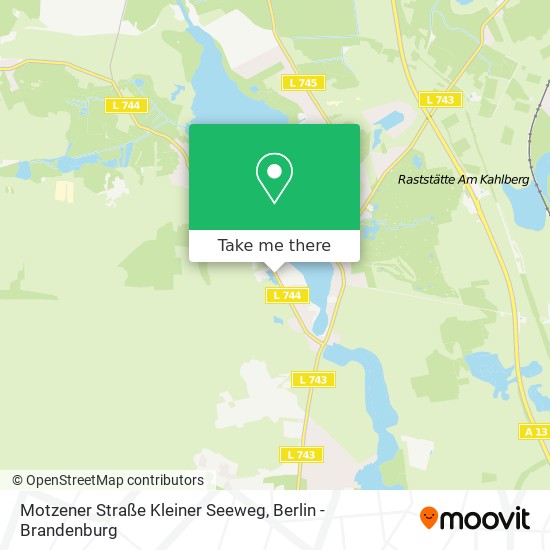 Motzener Straße Kleiner Seeweg map