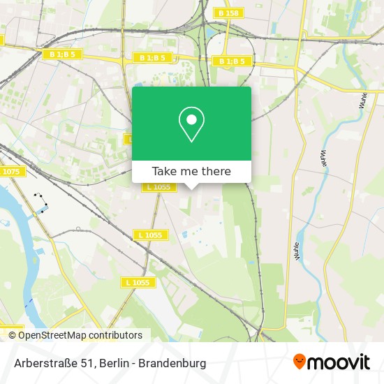 Arberstraße 51 map