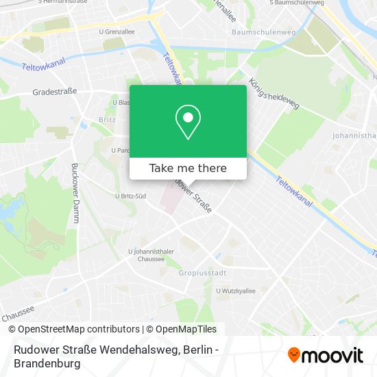 Rudower Straße Wendehalsweg map