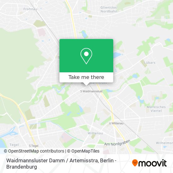 Карта Waidmannsluster Damm / Artemisstra