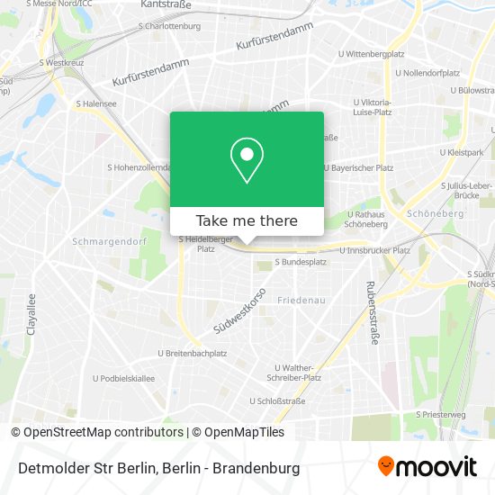 Карта Detmolder Str Berlin