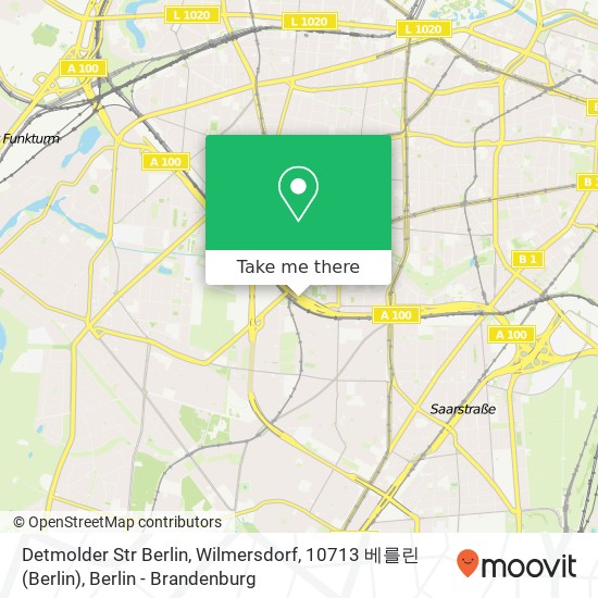 Карта Detmolder Str Berlin, Wilmersdorf, 10713 베를린