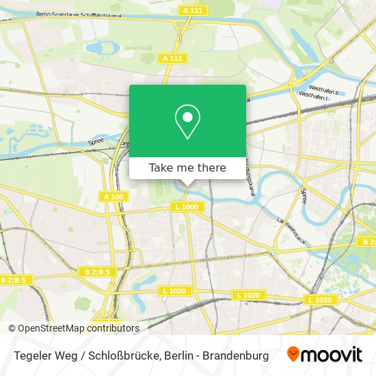Карта Tegeler Weg / Schloßbrücke
