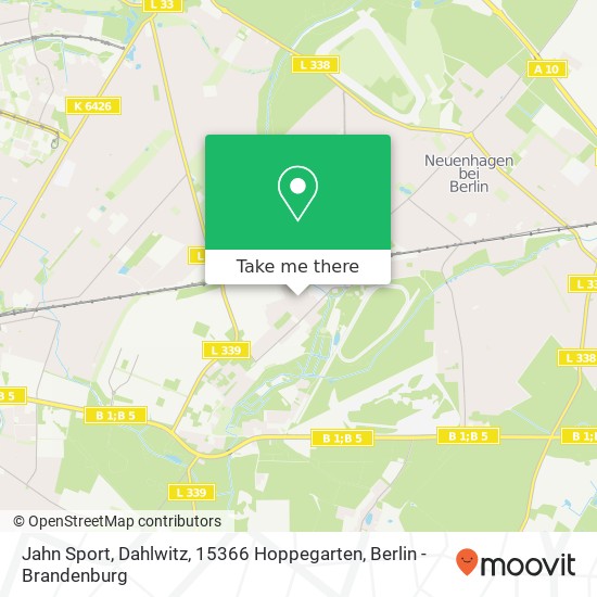 Jahn Sport, Dahlwitz, 15366 Hoppegarten map