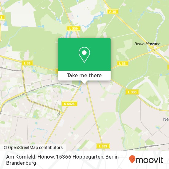 Am Kornfeld, Hönow, 15366 Hoppegarten map