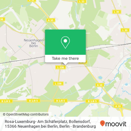 Rosa-Luxemburg- Am Schäferplatz, Bollensdorf, 15366 Neuenhagen bei Berlin map