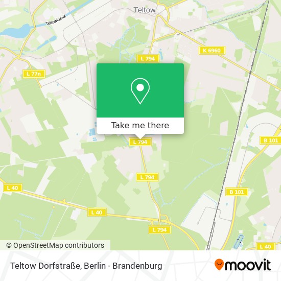 Карта Teltow Dorfstraße