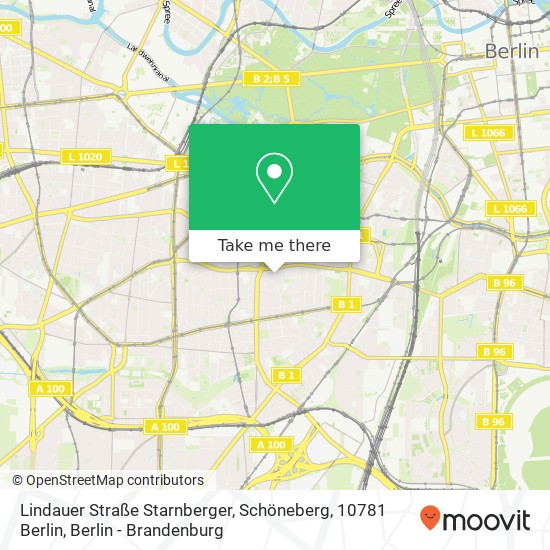 Lindauer Straße Starnberger, Schöneberg, 10781 Berlin map