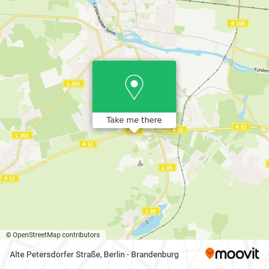Alte Petersdorfer Straße map