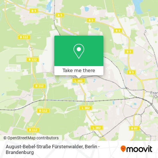 August-Bebel-Straße Fürstenwalder map