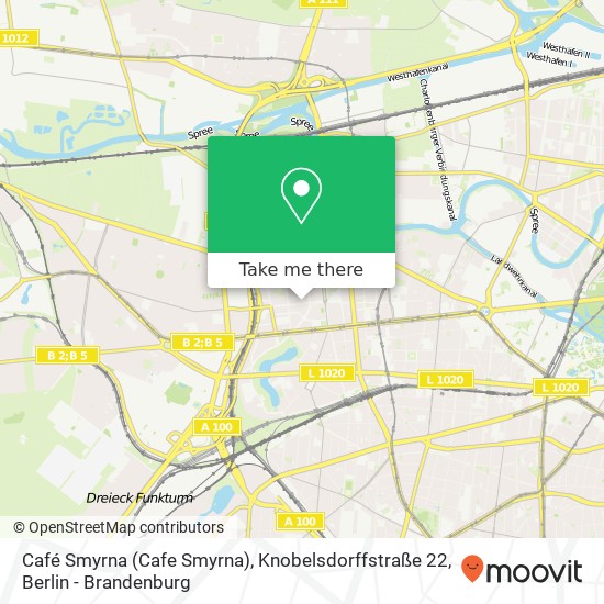 Café Smyrna (Cafe Smyrna), Knobelsdorffstraße 22 map