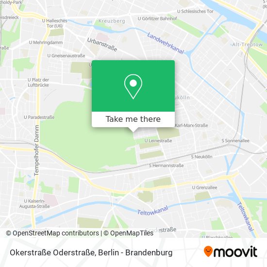 Okerstraße Oderstraße map