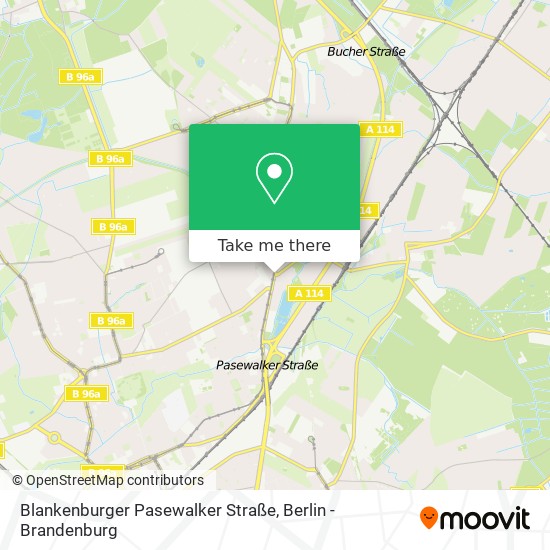 Blankenburger Pasewalker Straße map