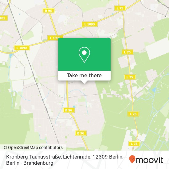 Kronberg Taunusstraße, Lichtenrade, 12309 Berlin map