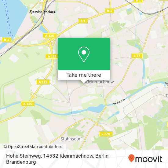 Hohe Steinweg, 14532 Kleinmachnow map