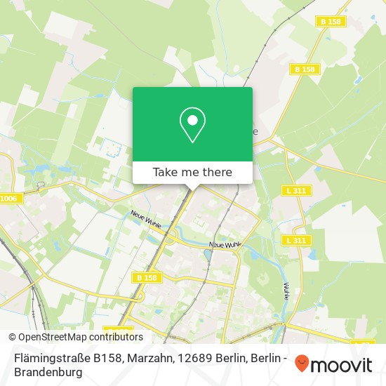 Flämingstraße B158, Marzahn, 12689 Berlin map