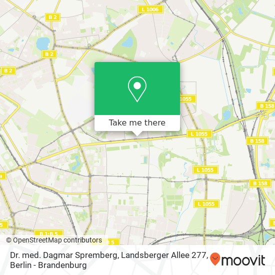 Dr. med. Dagmar Spremberg, Landsberger Allee 277 map