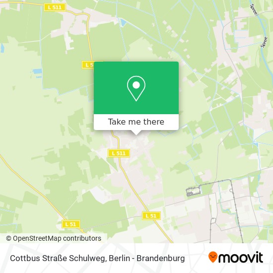 Cottbus Straße Schulweg map