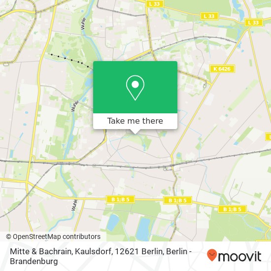 Mitte & Bachrain, Kaulsdorf, 12621 Berlin map