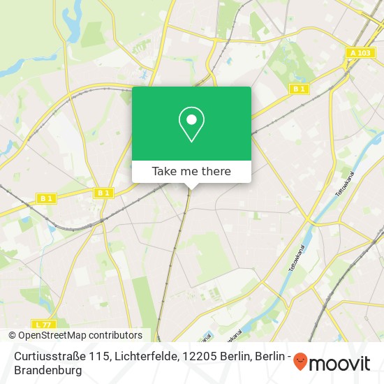 Curtiusstraße 115, Lichterfelde, 12205 Berlin map