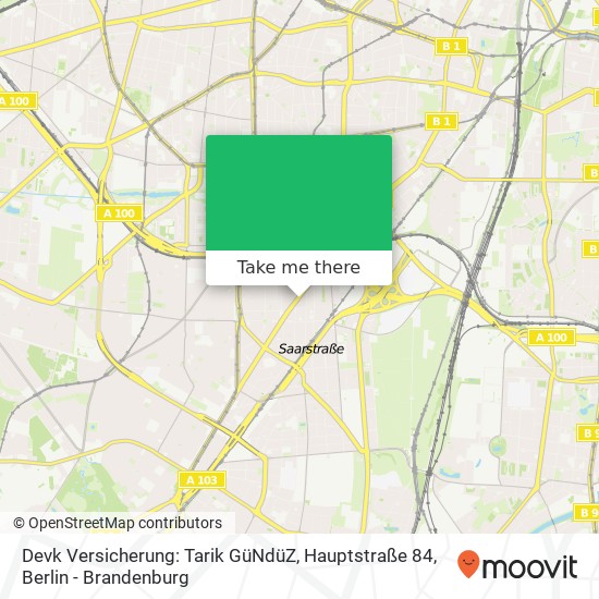 Devk Versicherung: Tarik GüNdüZ, Hauptstraße 84 map