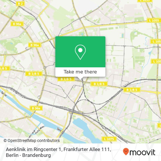 Aenklinik im Ringcenter 1, Frankfurter Allee 111 map
