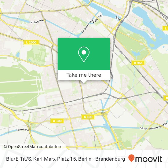 Карта Blu / E Tit / S, Karl-Marx-Platz 15