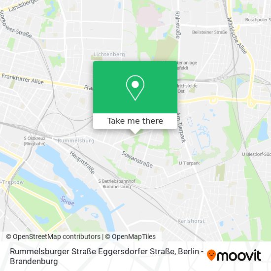 Карта Rummelsburger Straße Eggersdorfer Straße