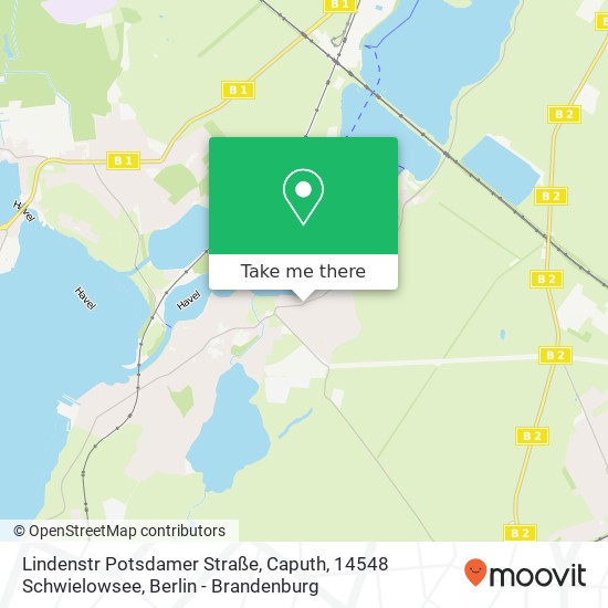 Карта Lindenstr Potsdamer Straße, Caputh, 14548 Schwielowsee