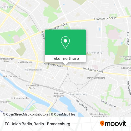 FC Union Berlin map