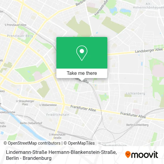 Карта Lindemann-Straße Hermann-Blankenstein-Straße