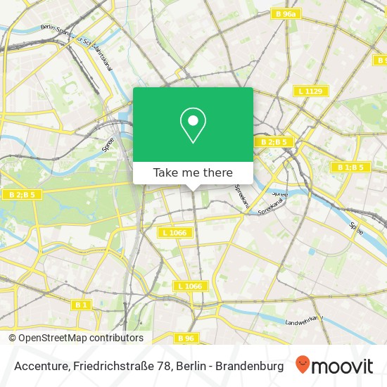 Карта Accenture, Friedrichstraße 78