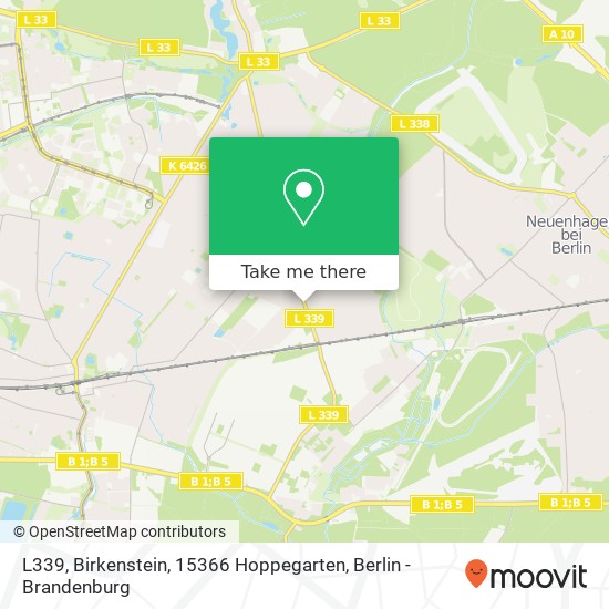 Карта L339, Birkenstein, 15366 Hoppegarten