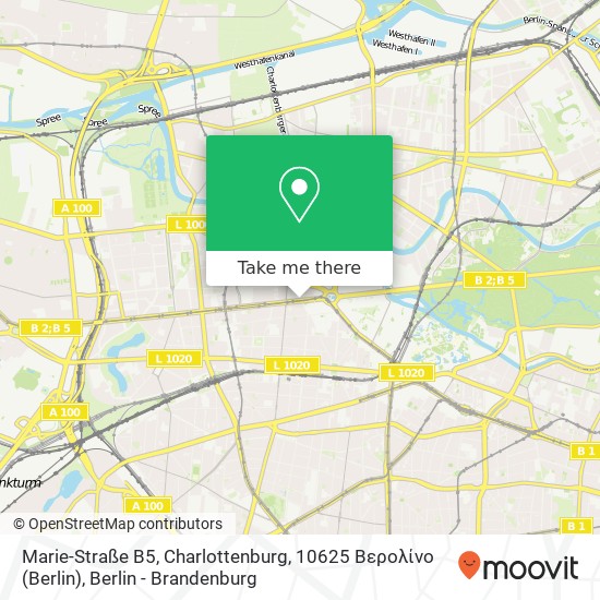 Marie-Straße B5, Charlottenburg, 10625 Βερολίνο (Berlin) map