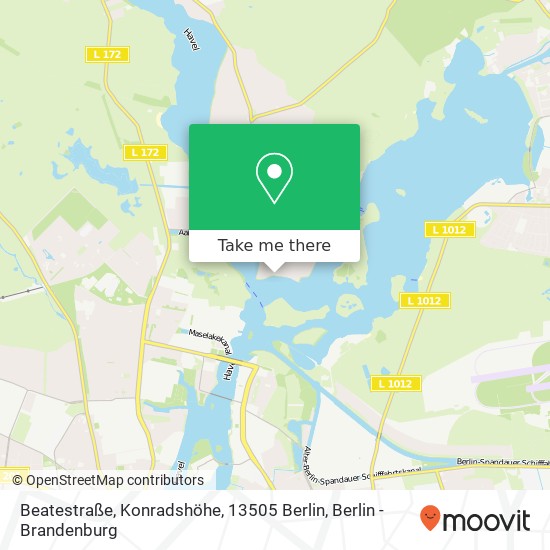 Beatestraße, Konradshöhe, 13505 Berlin map